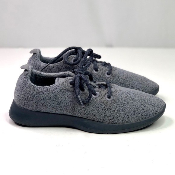 allbirds wool runners trainers sneakers lace up grey speckle merino wool size 8 - Picture 2 of 10